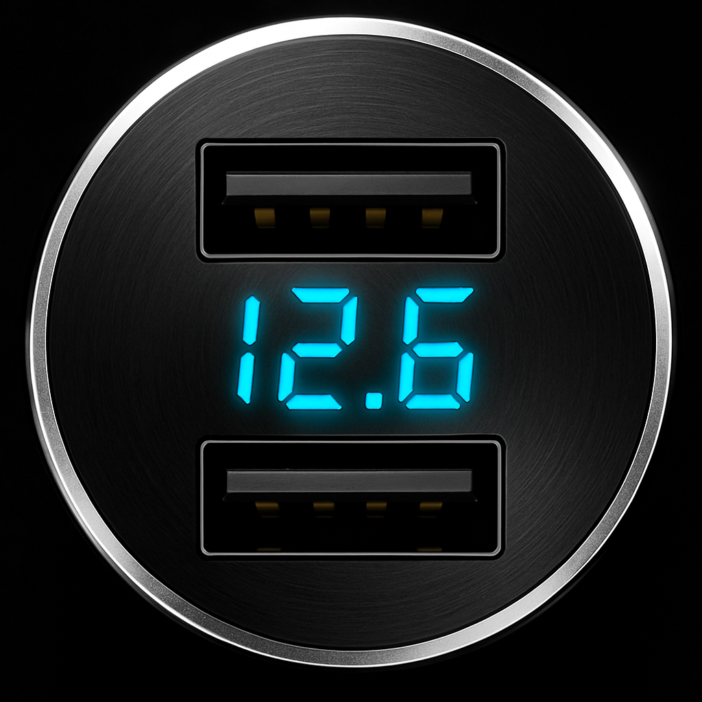 Dual USB Car Charger for Everyday Driving - Compact & Safe