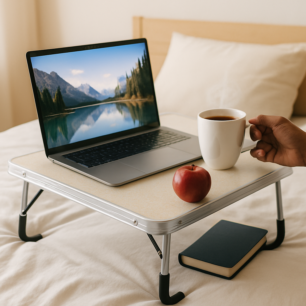Foldable Laptop Table for Bed, Sofa and Desk