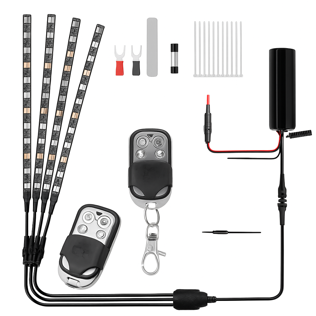 Motorcycle LED Light Strips—Multi-Color RGB Neon Kit