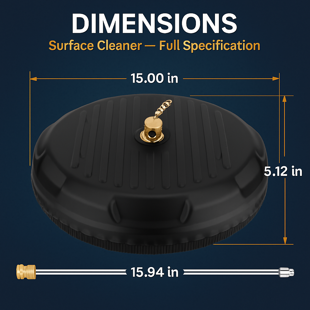 15in Surface Cleaner for 4000 PSI Power Washers