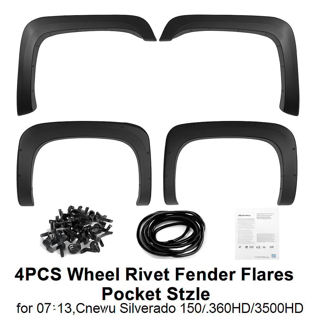 Pocket Style Fender Flares for Silverado 2007-2013