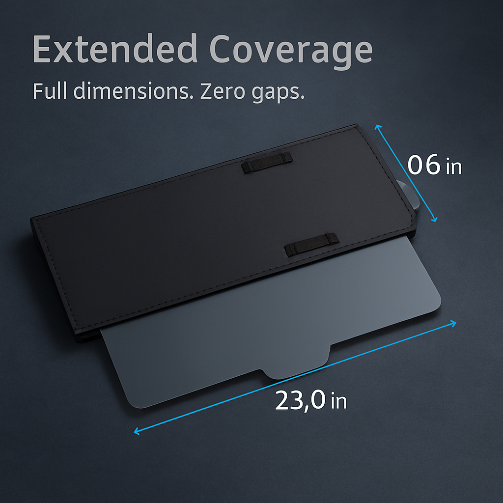 Car Sun Visor Extender: Extended Sun Shield for Clear Vision