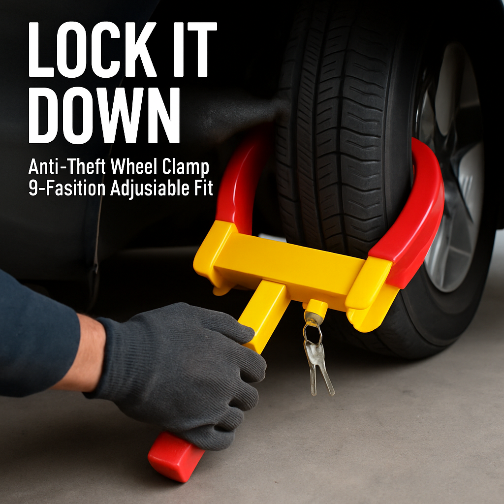 Wheel Clamp Anti-Theft Tire Lock for Cars