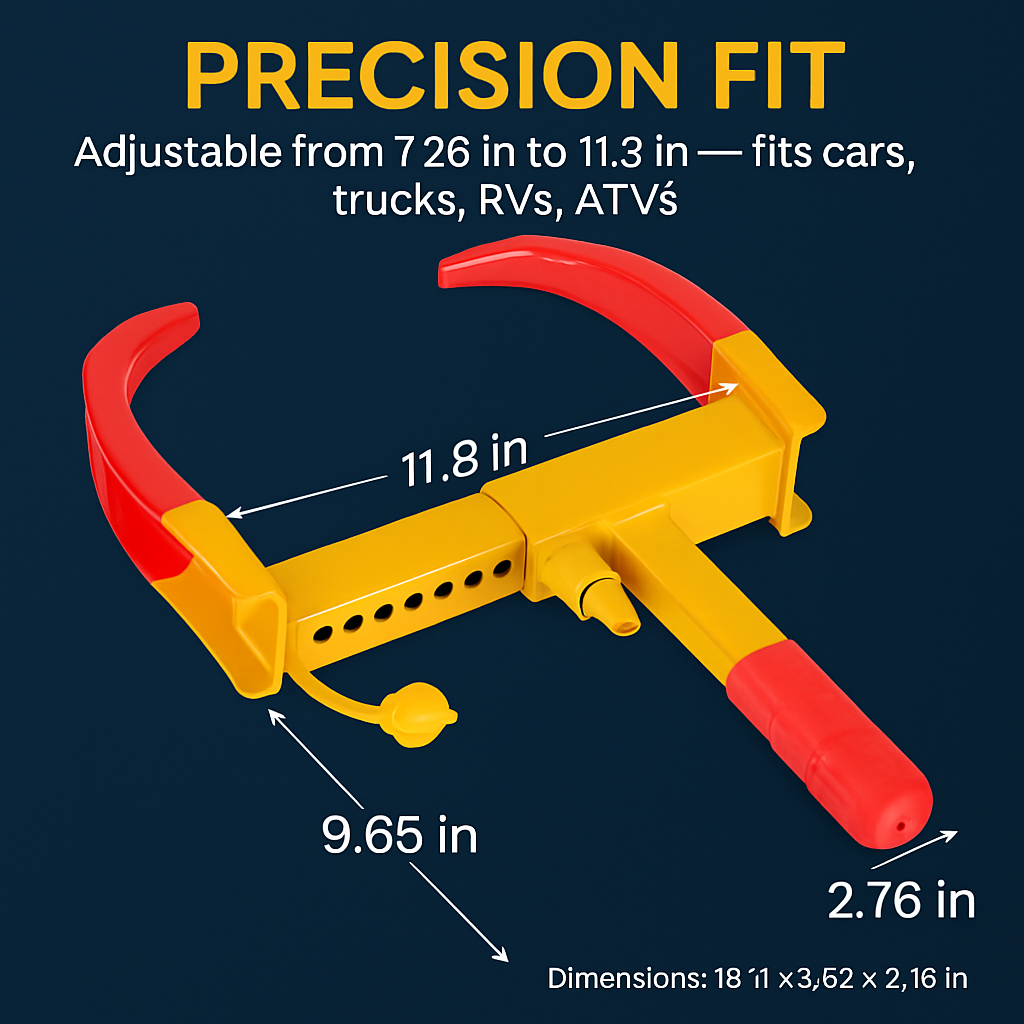 Wheel Clamp Anti-Theft Tire Lock for Cars