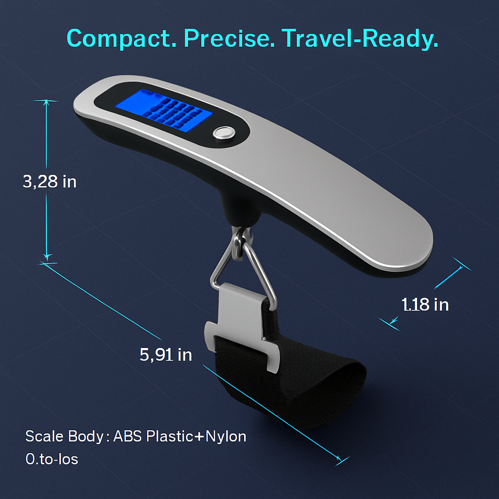 Portable Luggage Scale for Travel — Lightweight & Compact