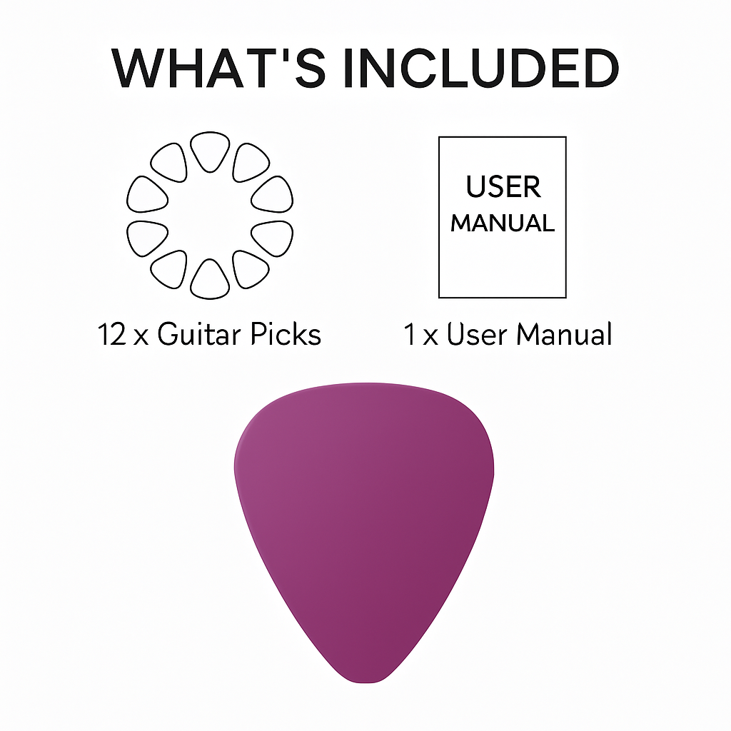 Guitar Picks Set for Acoustic & Electric Play