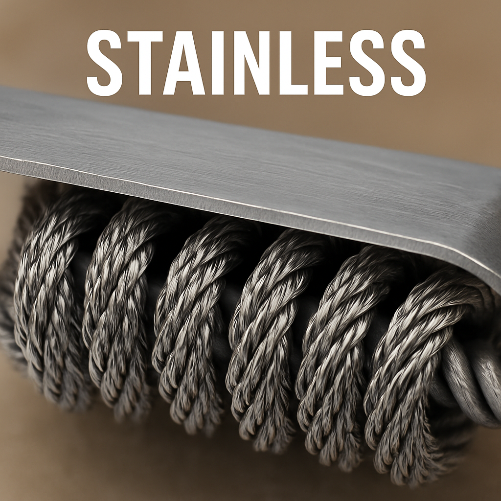 Grill Cleaning Brush with Scraper for Stainless Grates