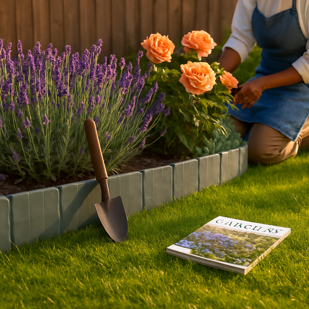 Cobbled Stone Effect Garden Border Edging