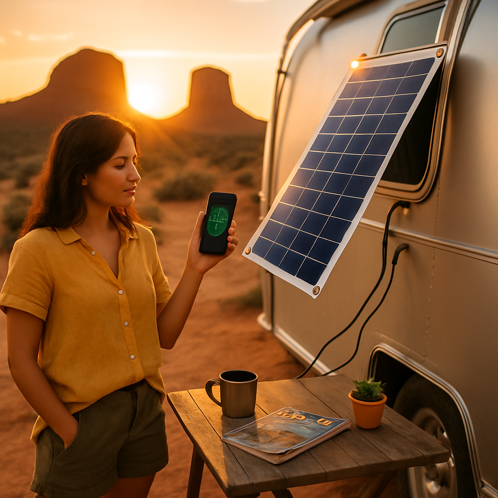 Solar Panel Charger for Vehicles, RVs, and Boats