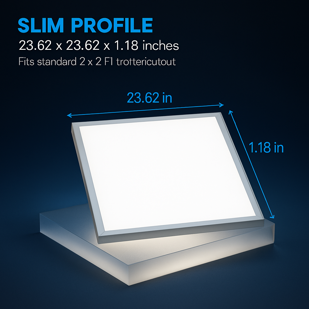 LED Panel Light for Ceiling Grids - Slim & Modern