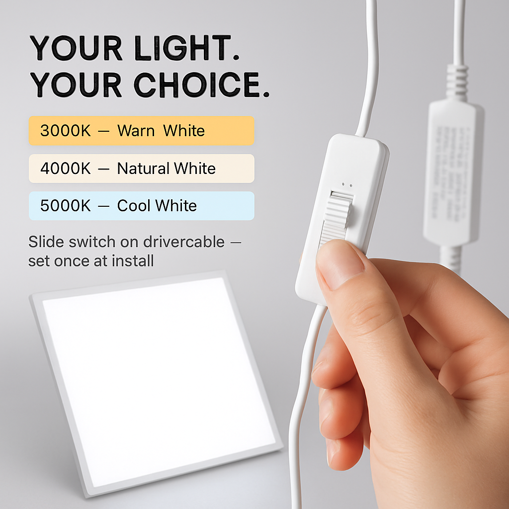LED Panel Light for Ceiling Grids - Slim & Modern