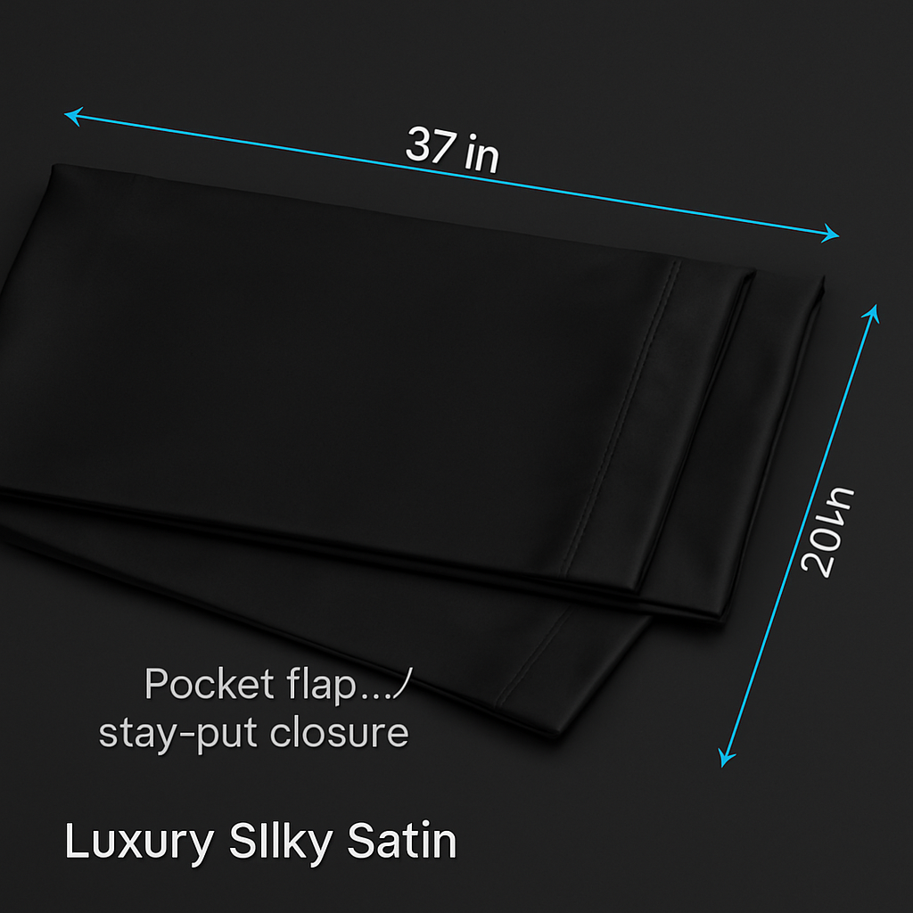 Silky Satin King Pillowcase Set for Luxurious Sleep