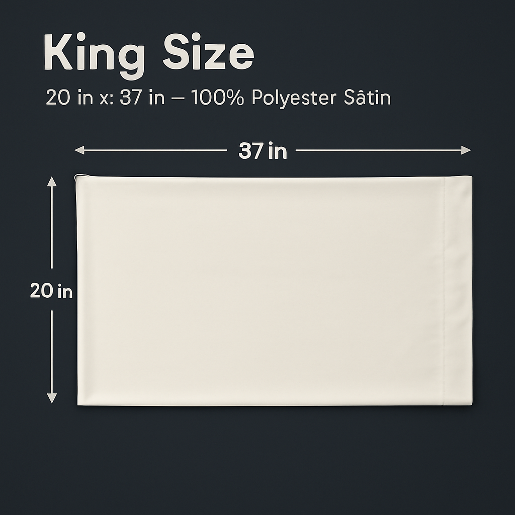 Silky Satin King Pillowcase Set for Luxurious Sleep