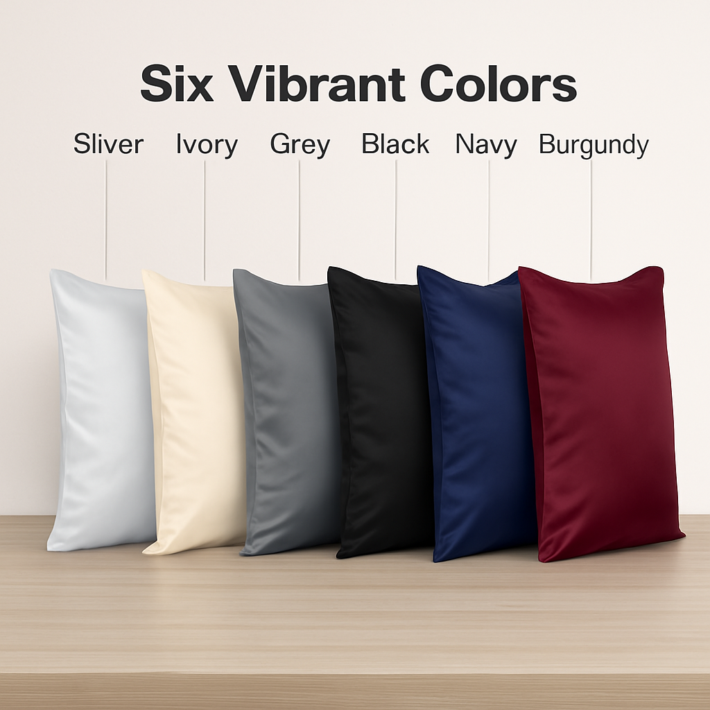 Silky Satin King Pillowcase Set for Luxurious Sleep
