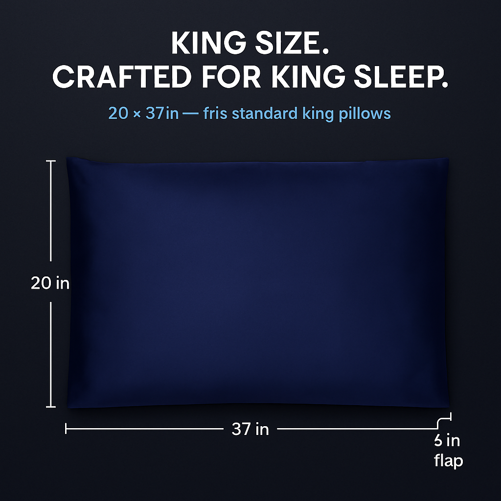 Silky Satin King Pillowcase Set for Luxurious Sleep