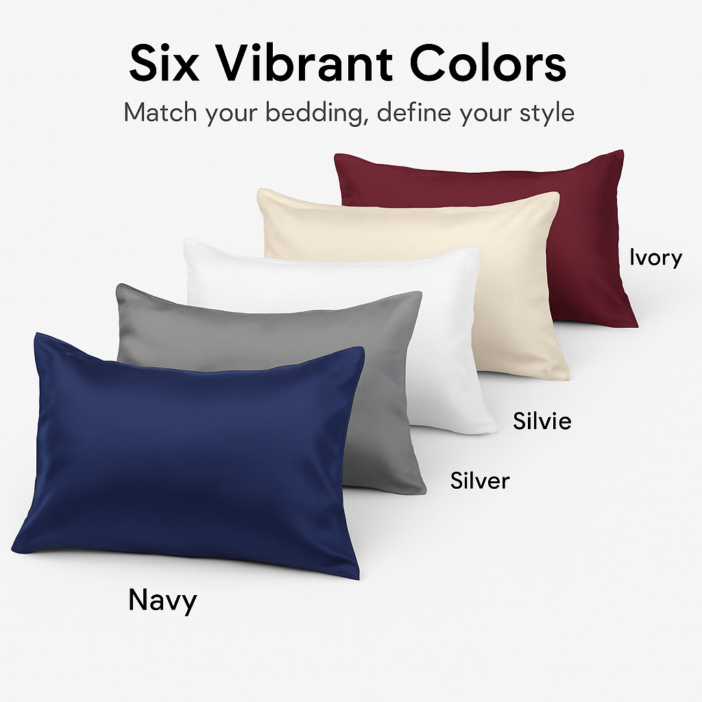 Silky Satin King Pillowcase Set for Luxurious Sleep