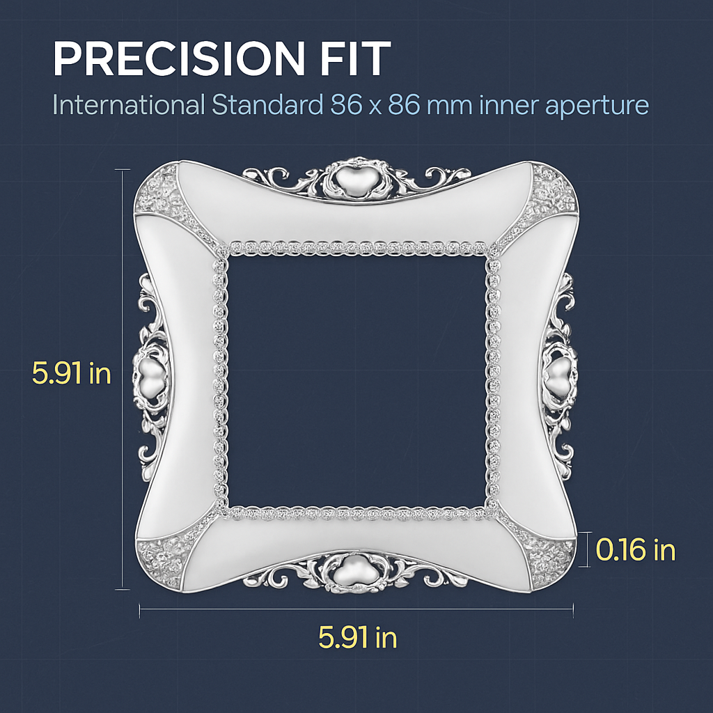 Decorative Switch Cover - 2 Pack White Wall Plate Protector