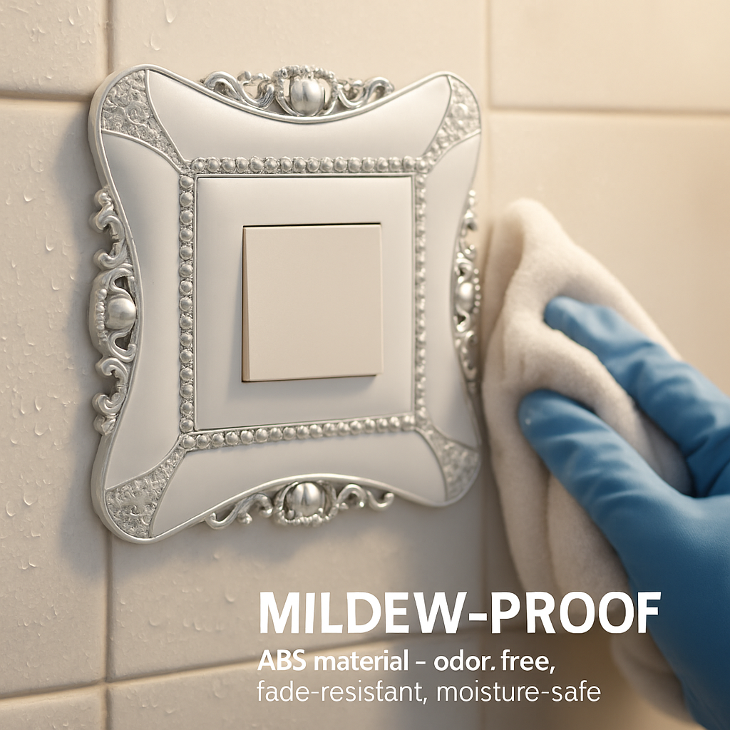 Decorative Switch Cover - 2 Pack White Wall Plate Protector