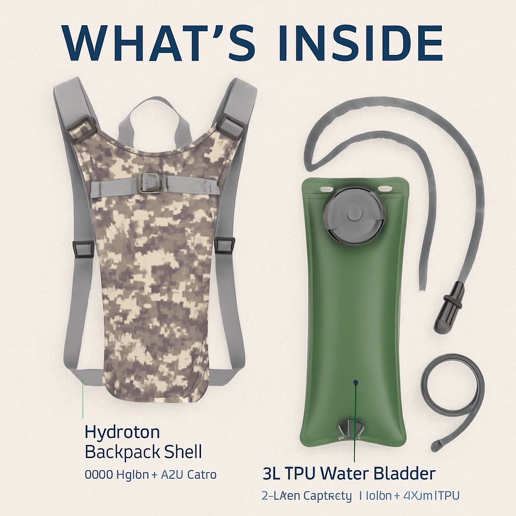 Hydration Pack Water Bladder for Hiking & Cycling