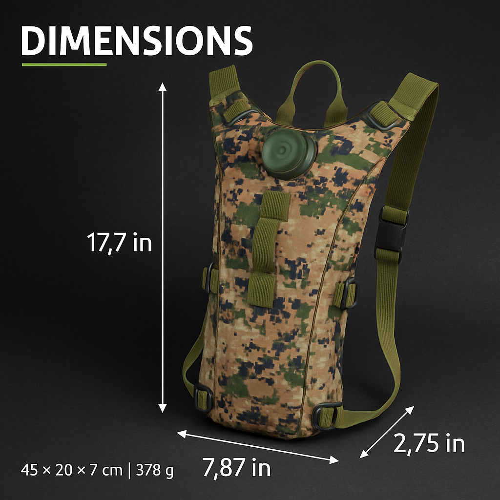 Hydration Pack Water Bladder for Hiking & Cycling