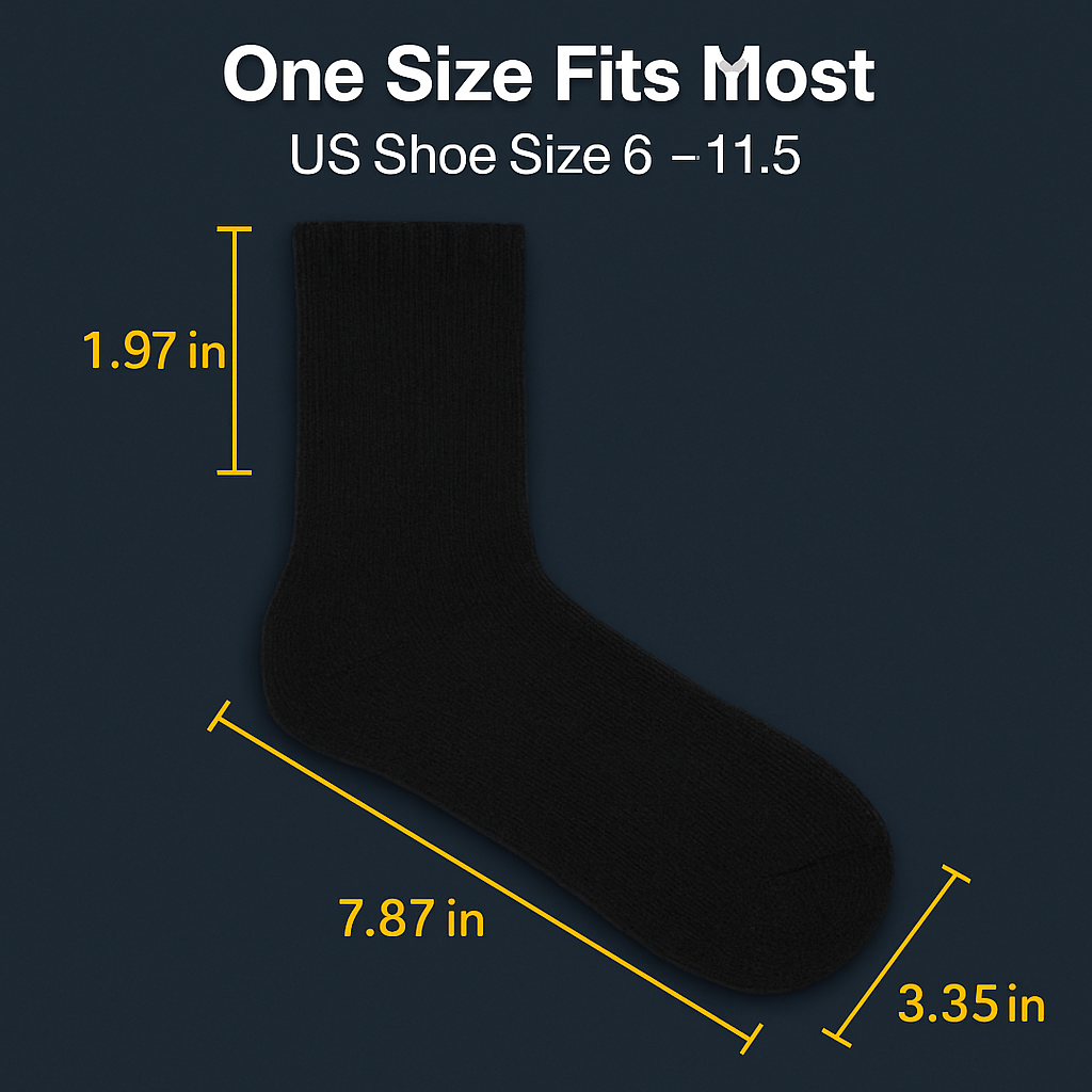Men's Warm Wool Socks – Soft, Thermal Comfort (3 Pairs)