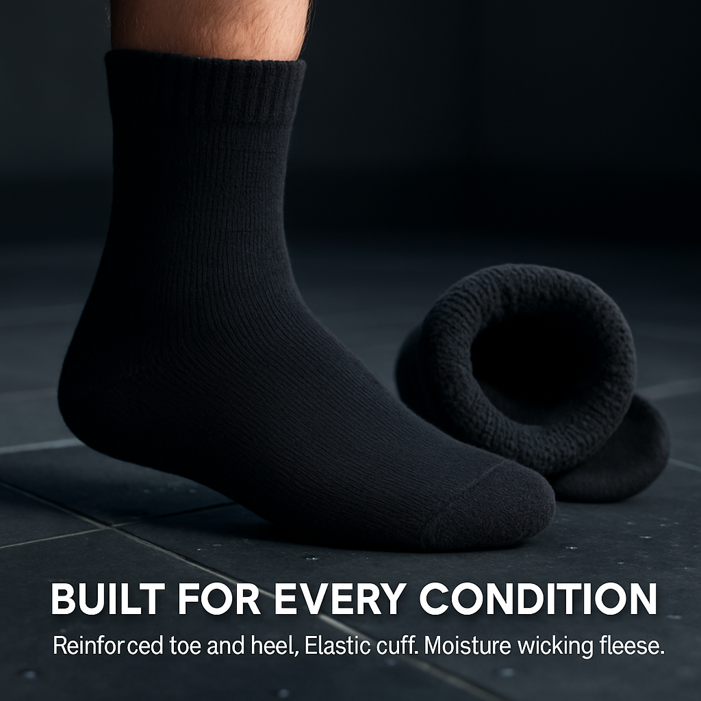 Men's Warm Wool Socks – Soft, Thermal Comfort (3 Pairs)