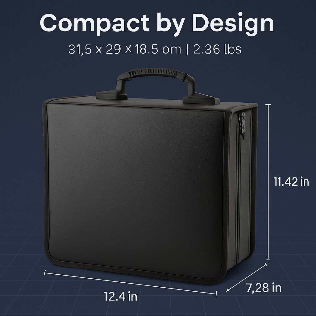 Disc Storage Case - Portable Disc Organizer