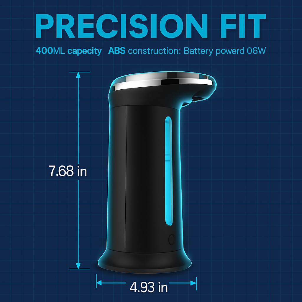 Automatic Soap Dispenser with Sensor, 2-Drop Volume
