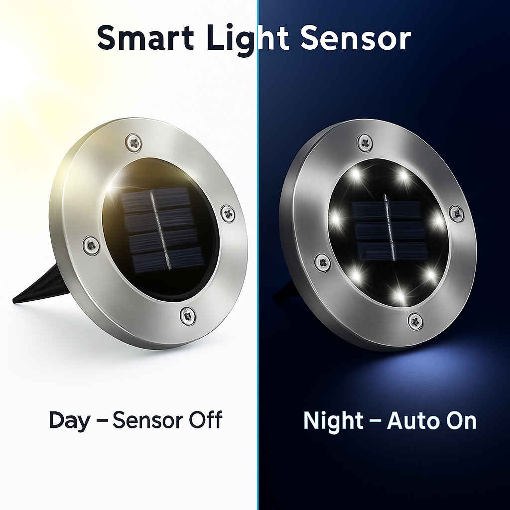 Solar Powered Ground Light for Outdoor Path and Lawn