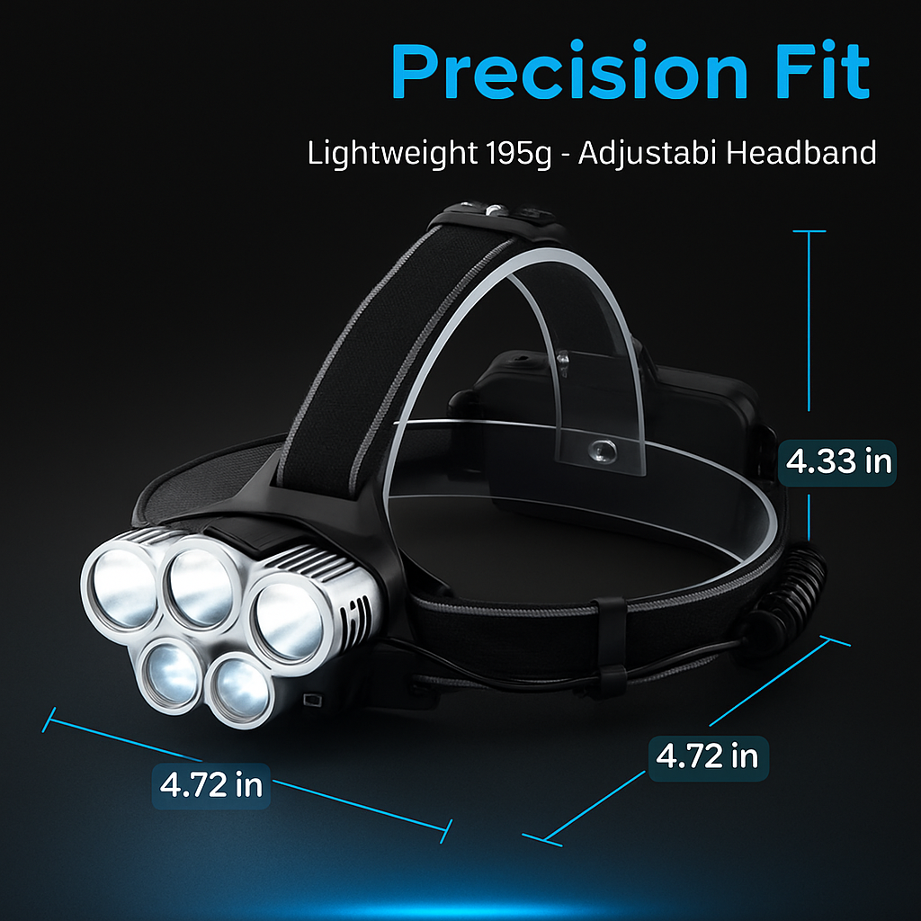 Rechargeable Headlamp for Camping Adventures