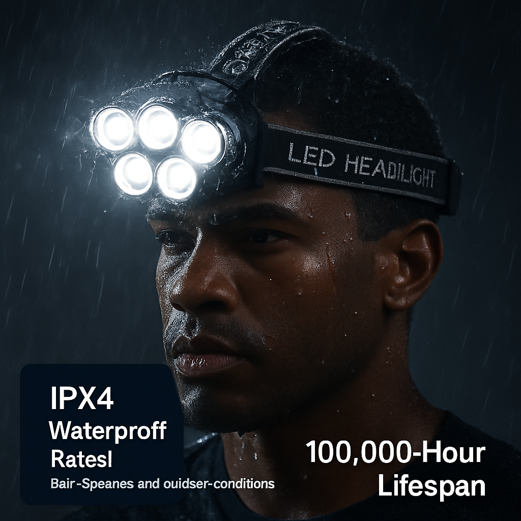 Rechargeable Headlamp for Camping Adventures