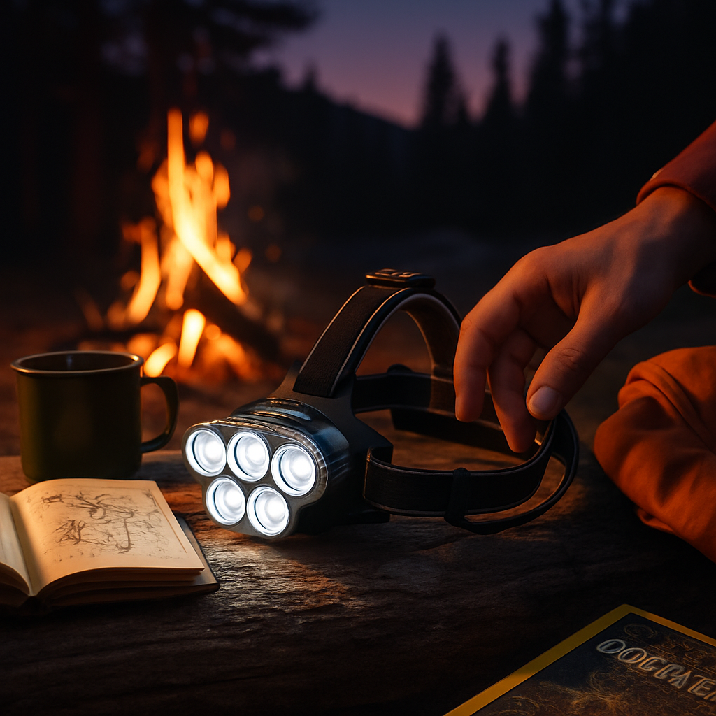 Rechargeable Headlamp for Camping Adventures