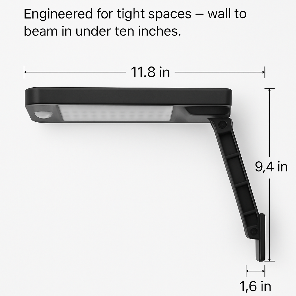 Solar Wall Light Outdoor PIR Motion Sensor