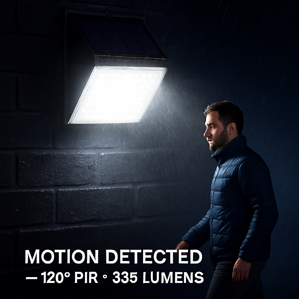 Solar Lights Wall Lamps with Motion Sensor