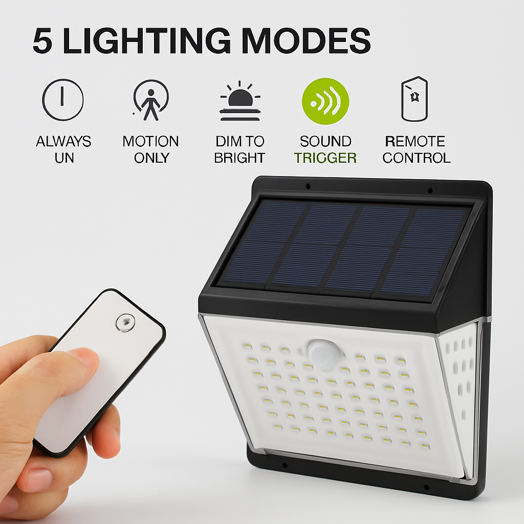 Solar Lights Wall Lamps with Motion Sensor
