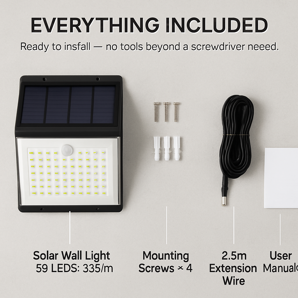 Solar Lights Wall Lamps with Motion Sensor