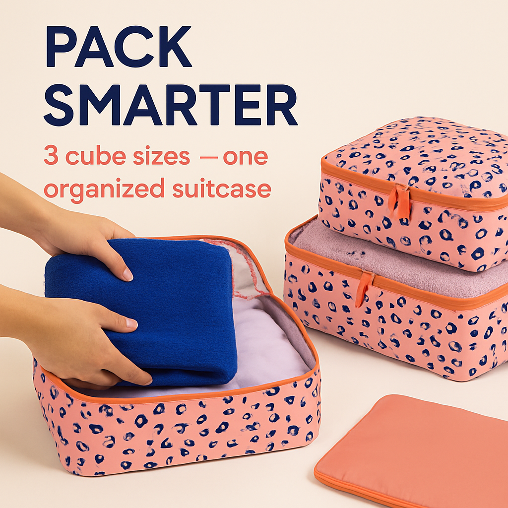 Storage Bags with Packing Cubes for Travel