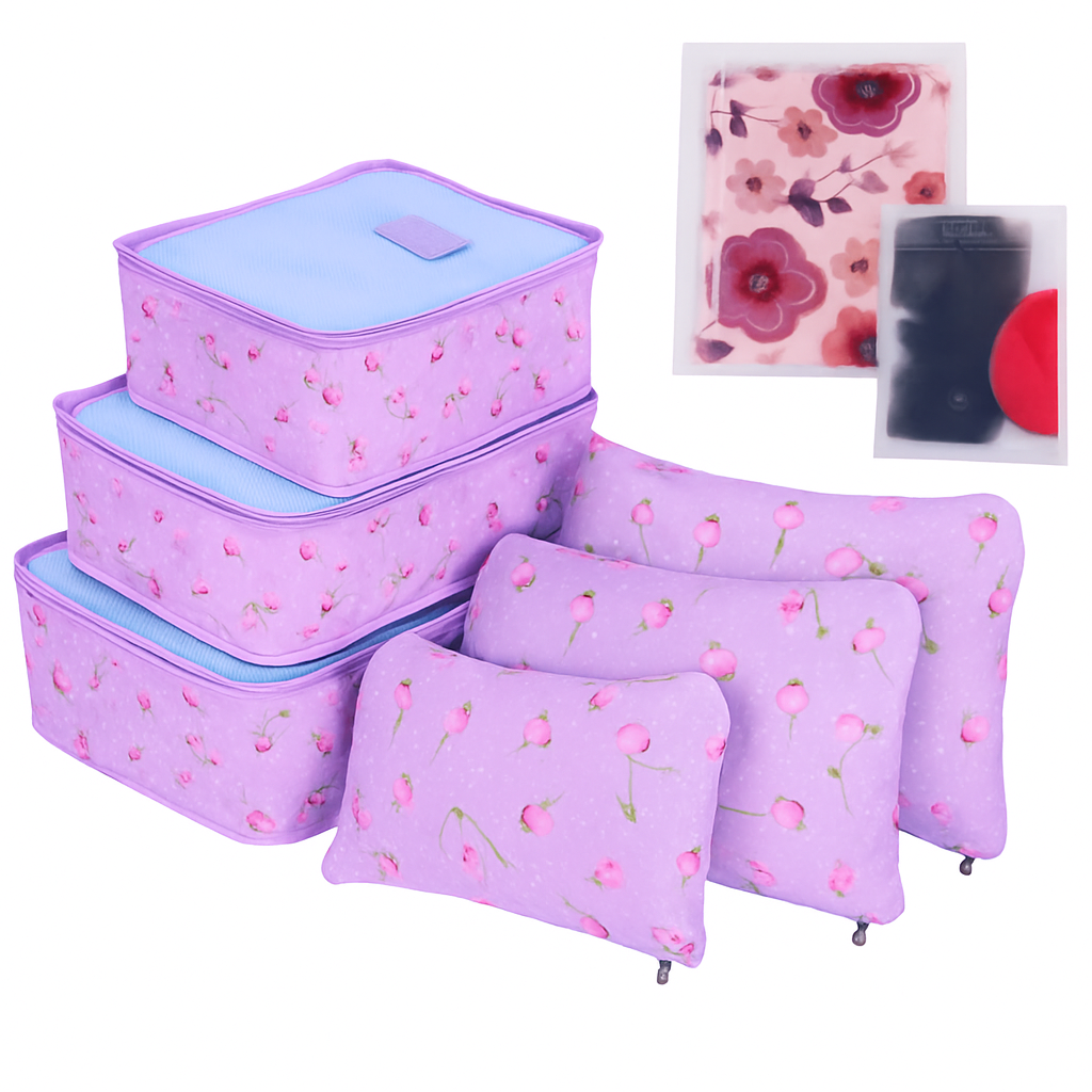 Storage Bags with Packing Cubes for Travel