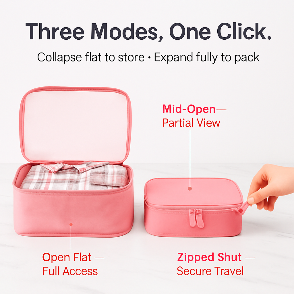 Storage Bags with Packing Cubes for Travel