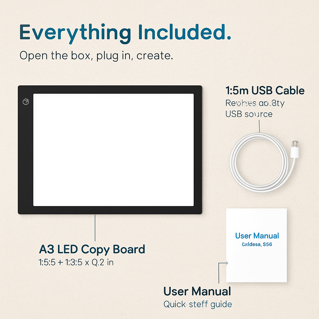 A3 Copy Board for Sketch with Adjustable Backlight