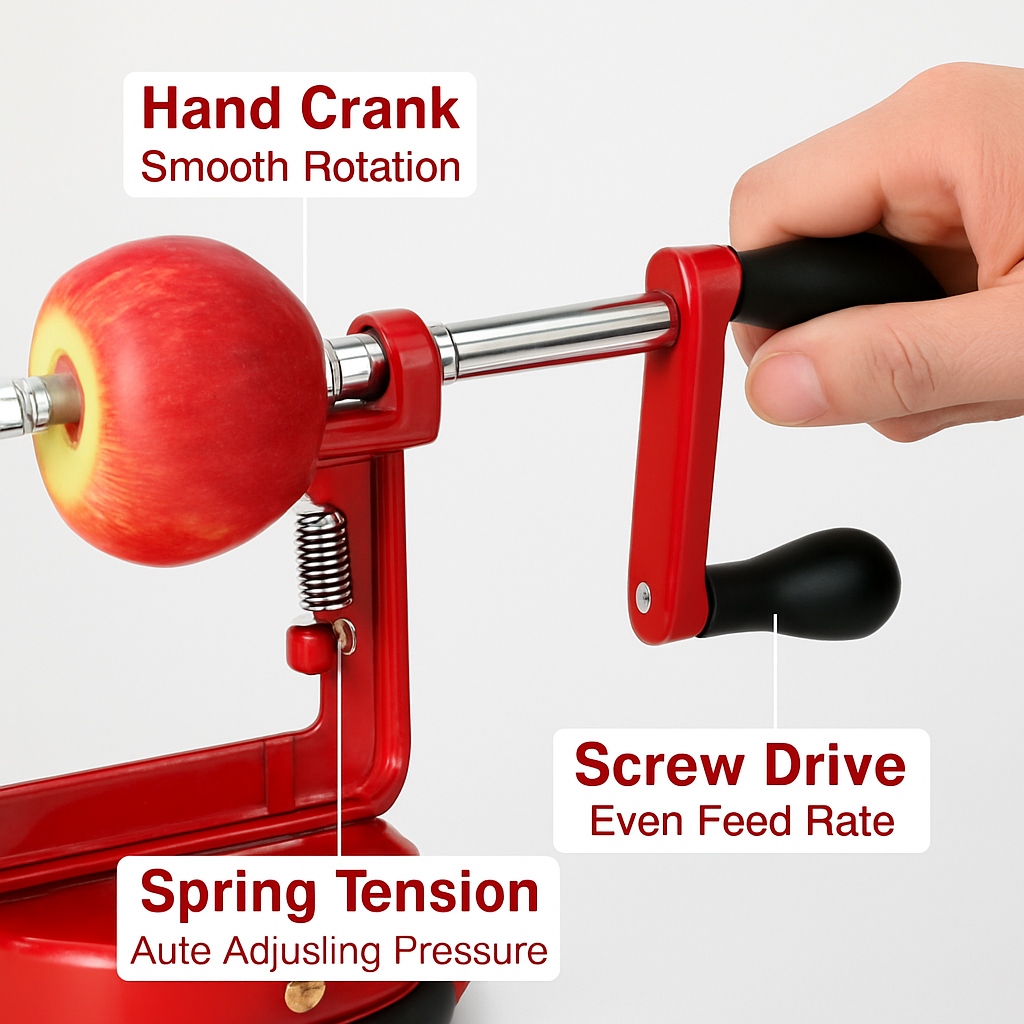 Apple Peeler Slicer Core with Suction Base 3 in 1