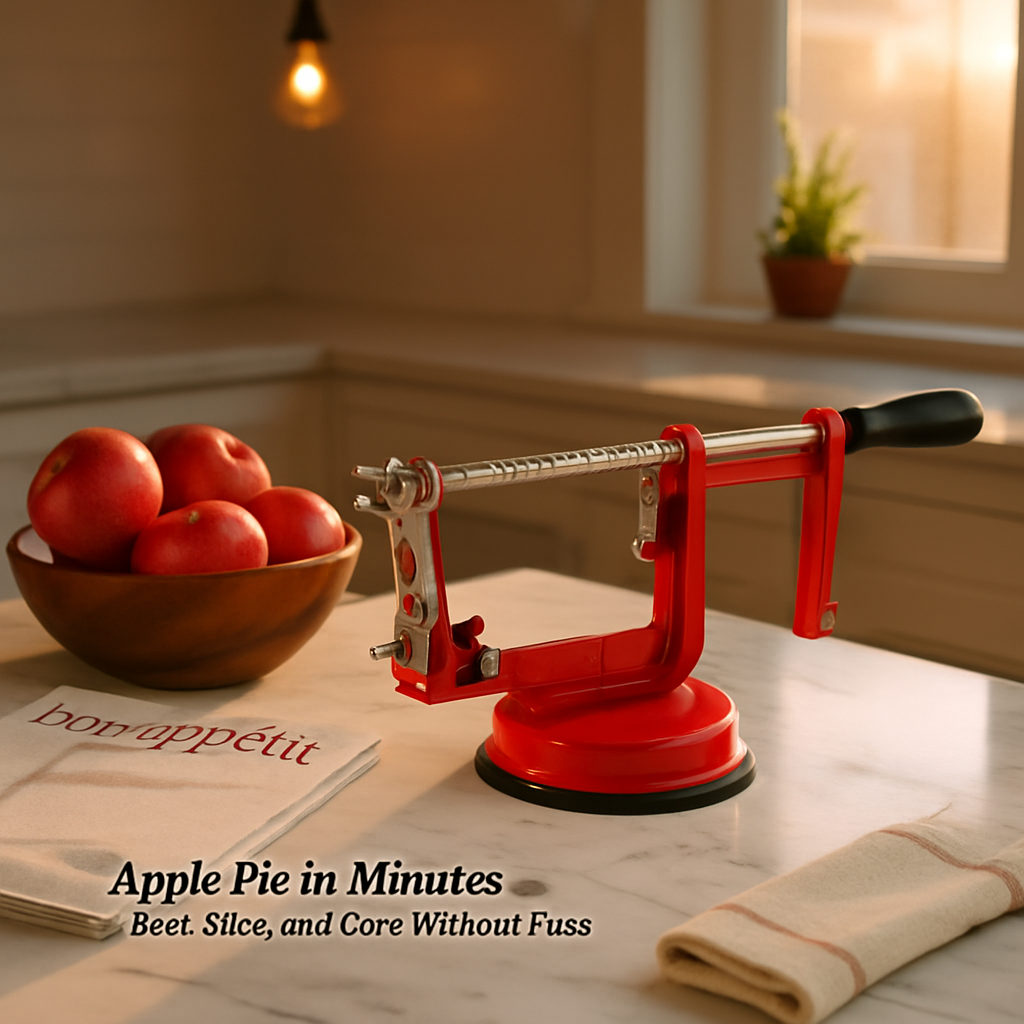 Apple Peeler Slicer Core with Suction Base 3 in 1