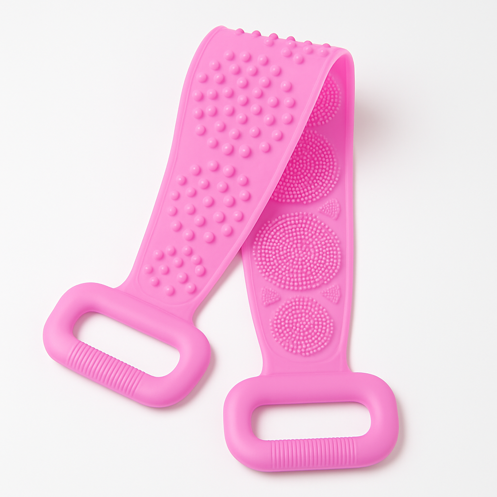 Silicone Back Scrubber Belt for Shower Scrubber - Blue