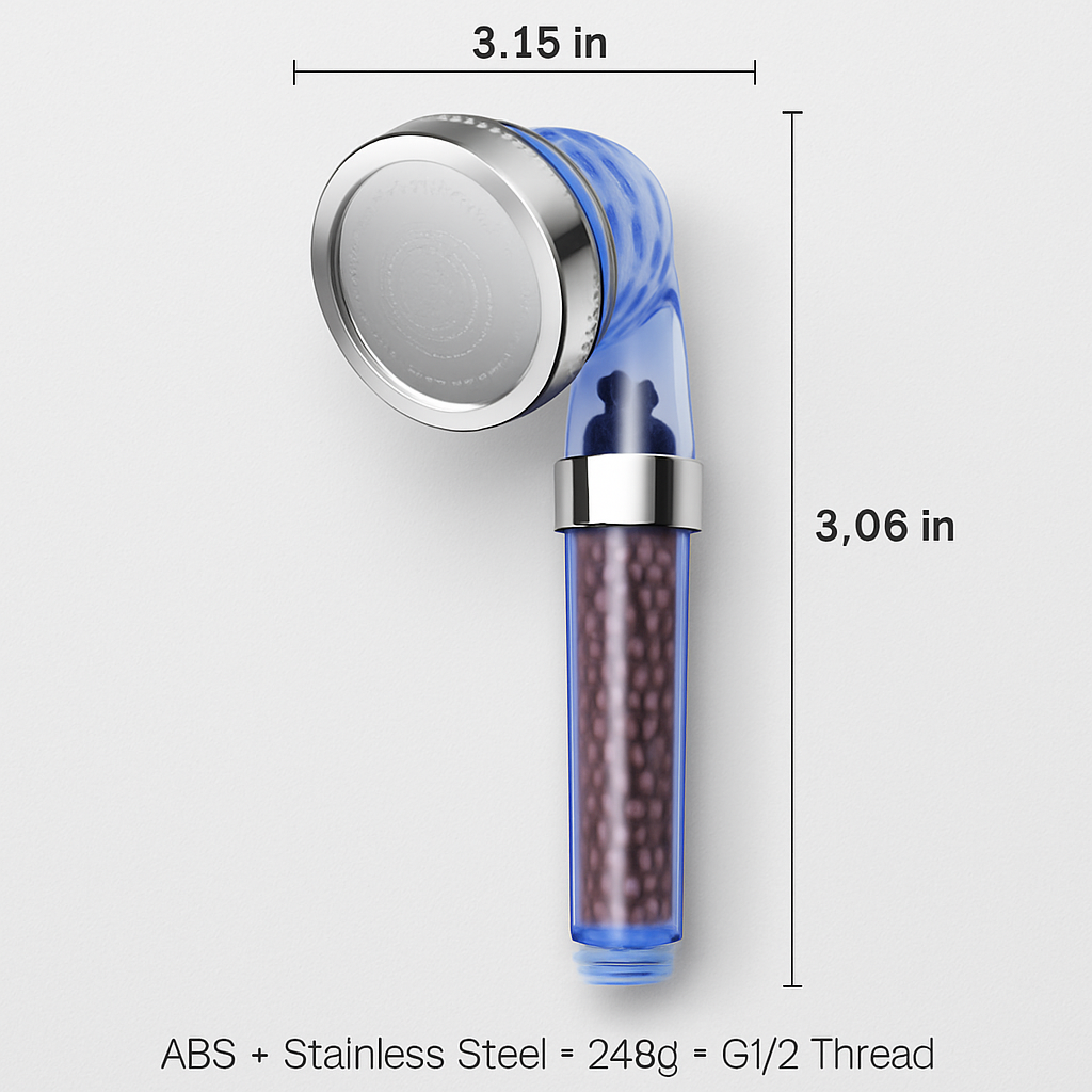 Ionic Filtration Shower Head for Spa-Quality Purification
