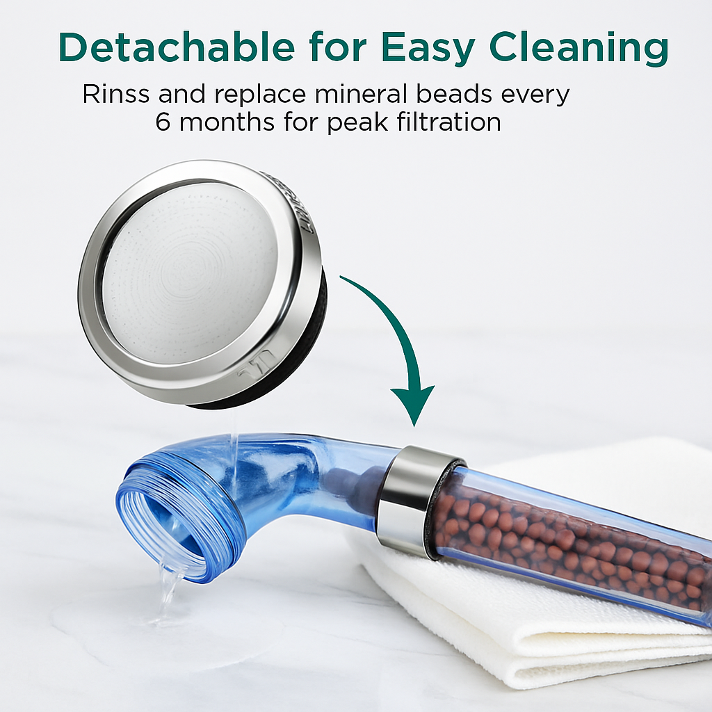 Ionic Filtration Shower Head for Spa-Quality Purification
