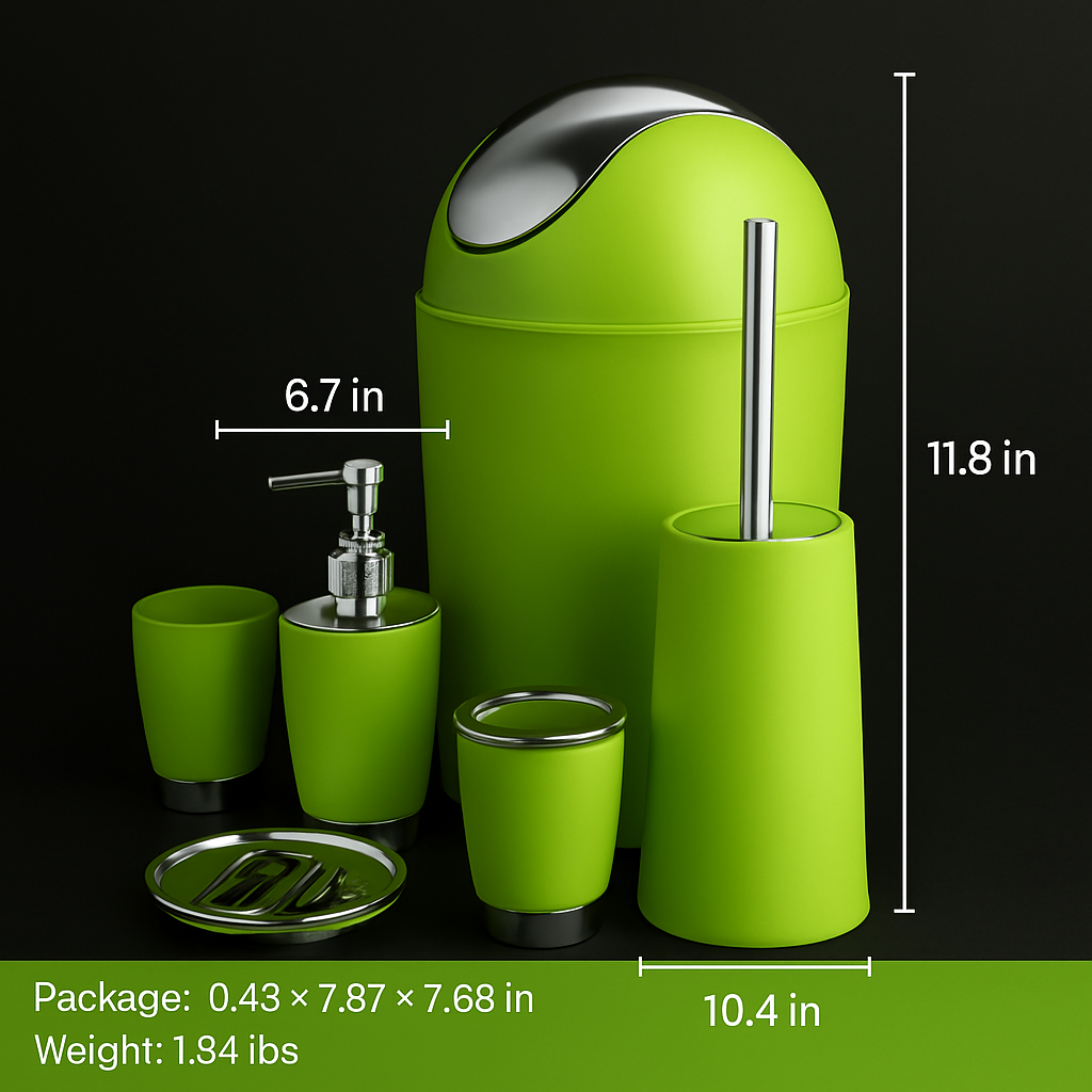 Bathroom Accessories Set for Modern Home Organization