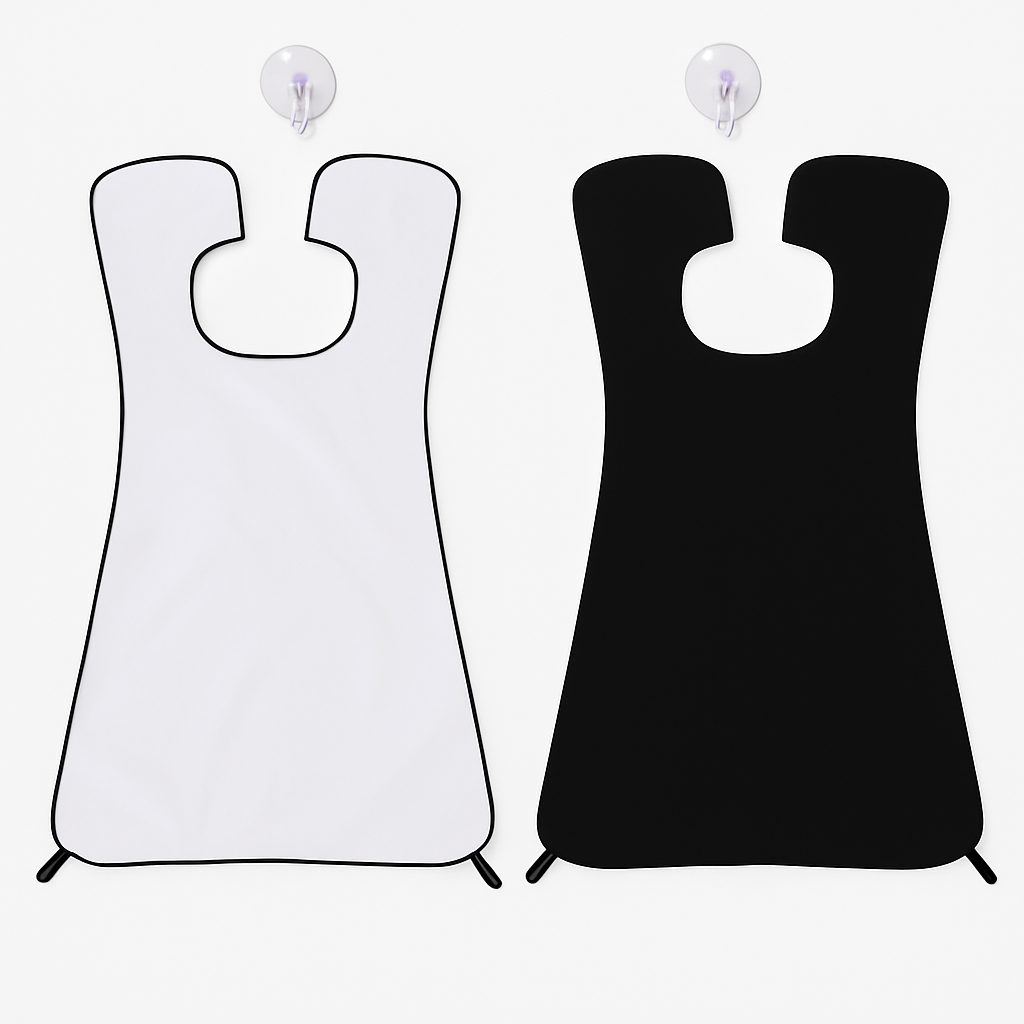Beard Apron: Facial Hair Catcher with Suction Cups