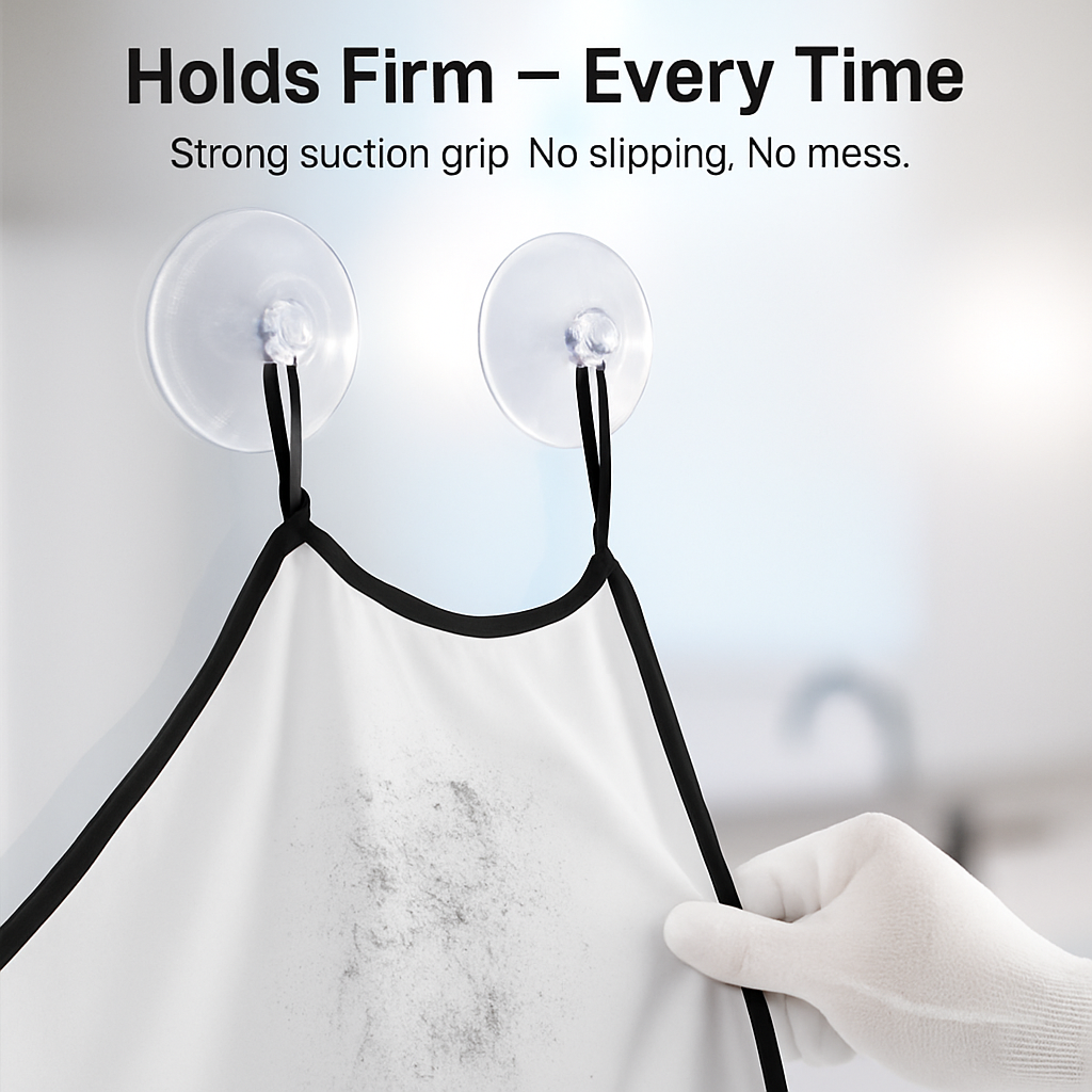 Beard Apron: Facial Hair Catcher with Suction Cups