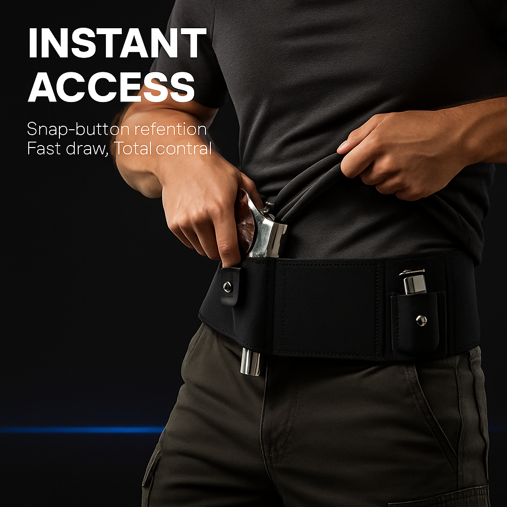 Belly Band Gun Holster Waist Carry Pouch