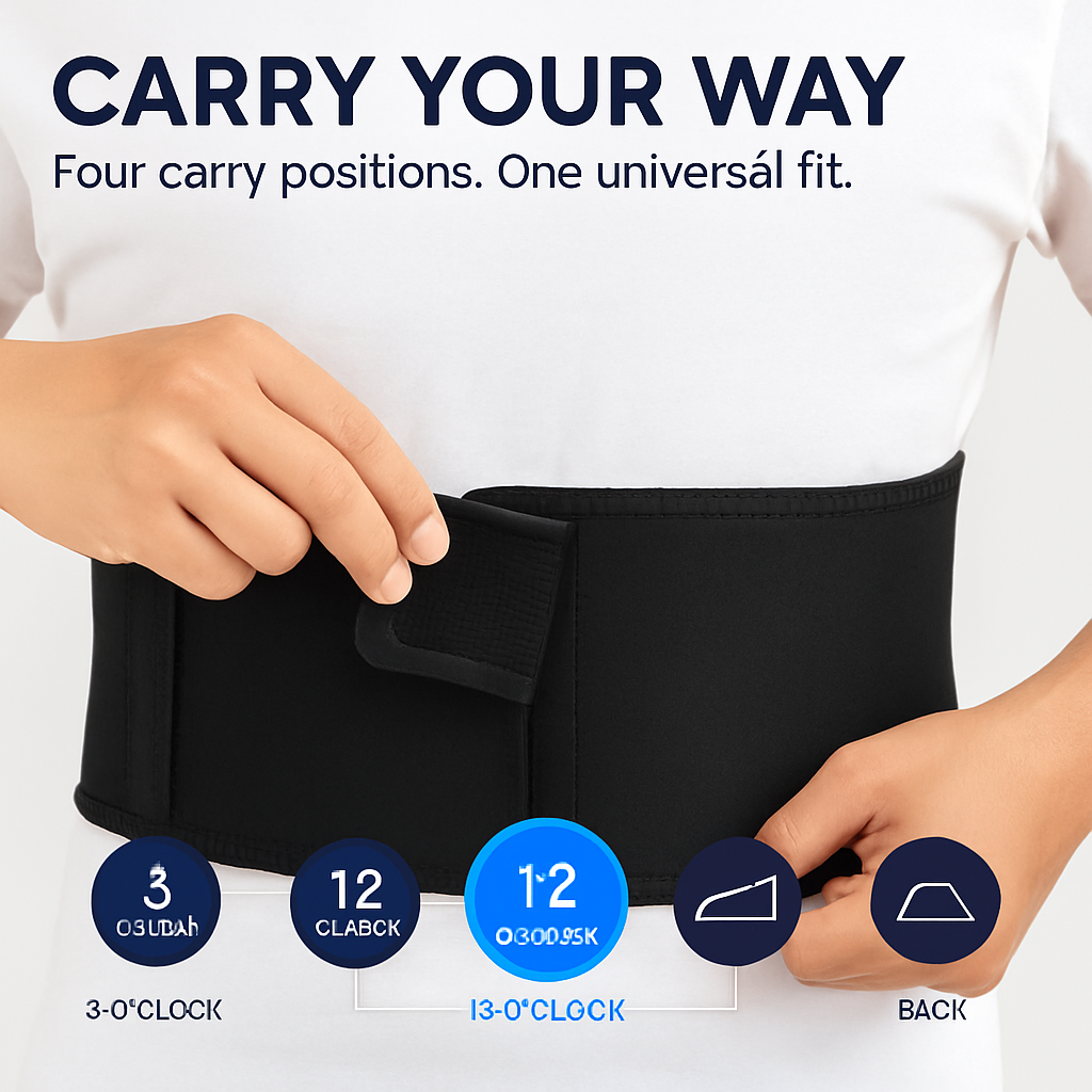 Belly Band Gun Holster Waist Carry Pouch